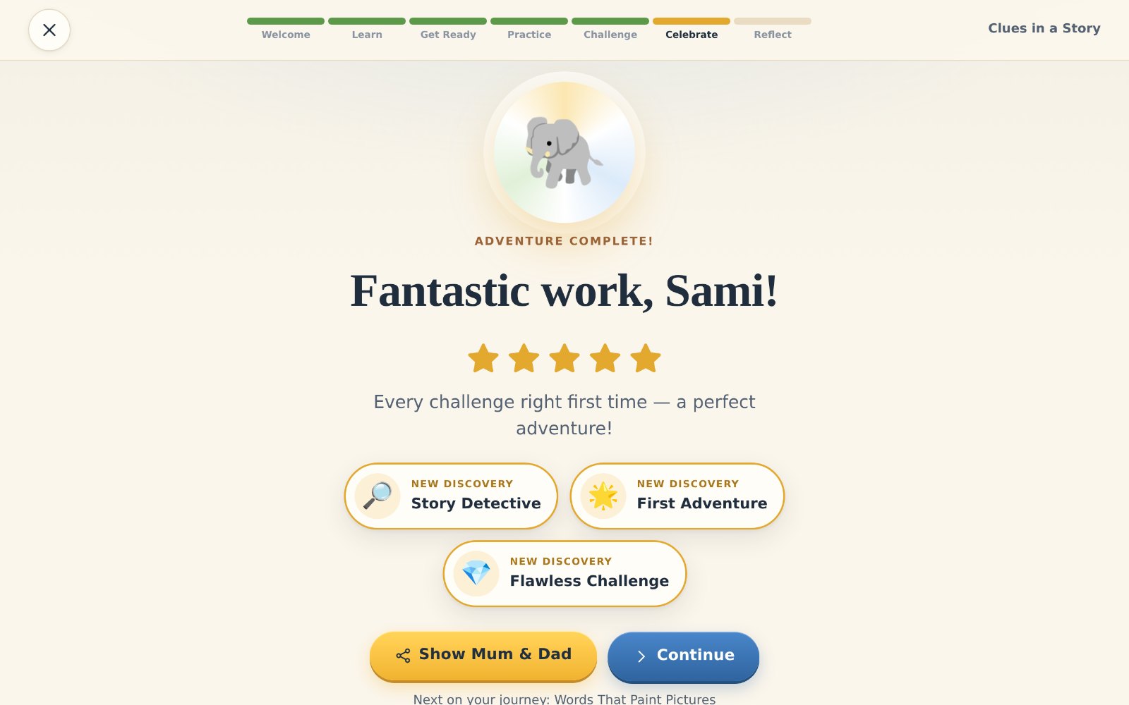 Real screen: Fantastic work, Sami! Five stars and new discoveries